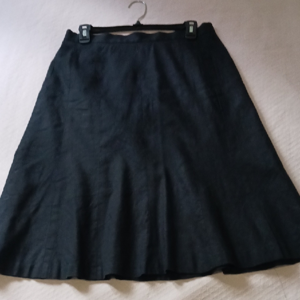 Anne Klein Classic Black Midi Skirt